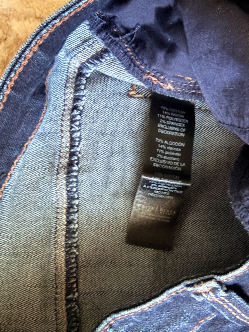 White House Black Market Dark Blue Straight Leg Crop Jeans - Picture 4 of 6